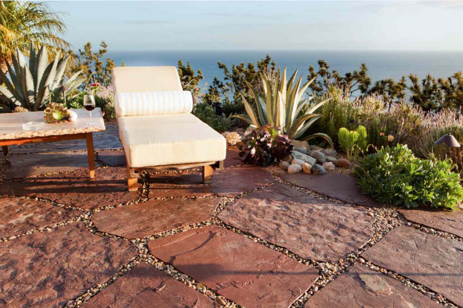 Beach Style Paver Patio