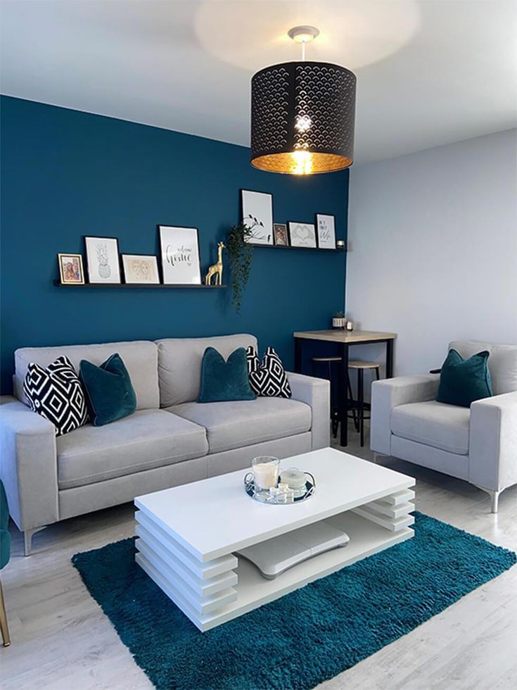 Blue Gray Fusion for The Living room