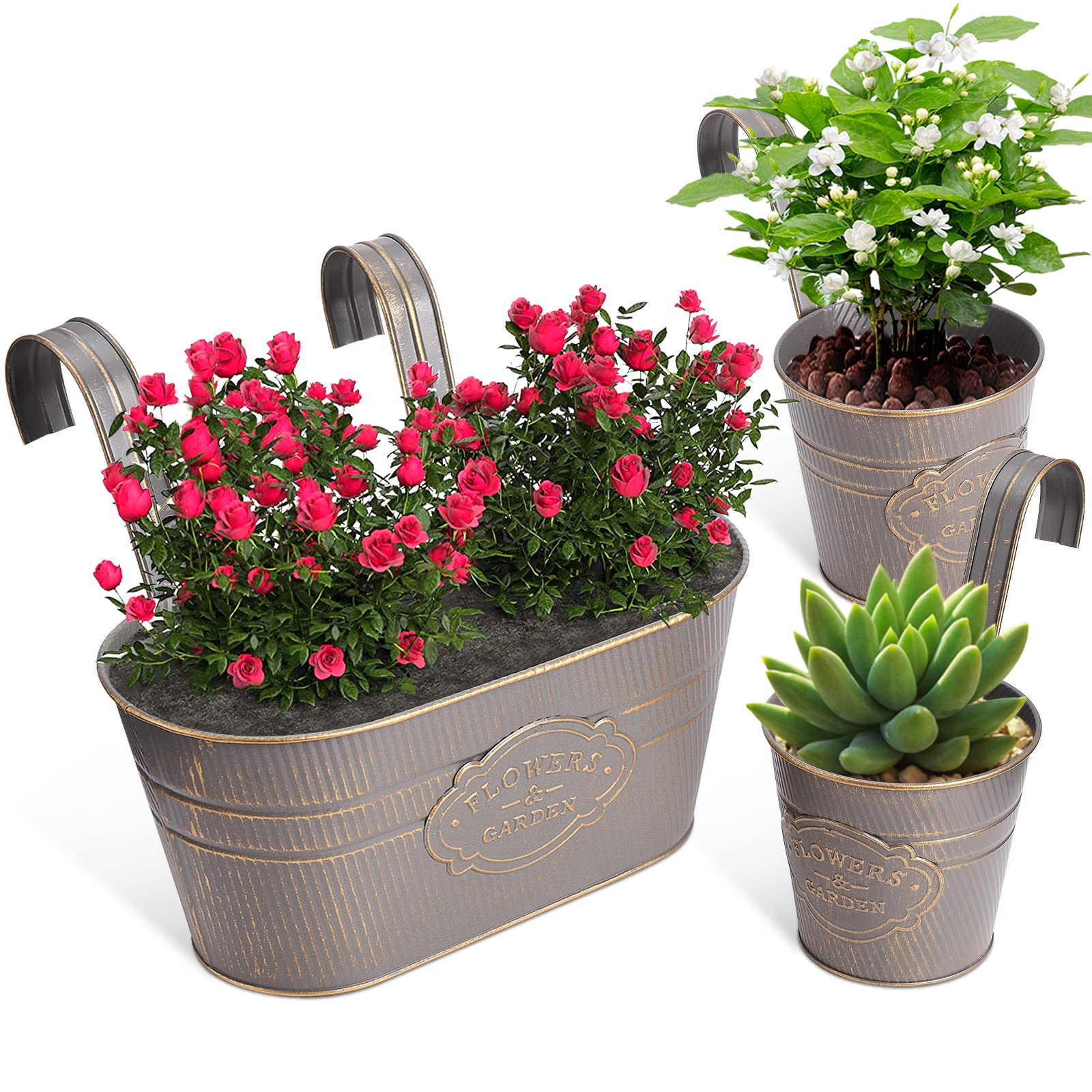 Furokoy Railing Pots