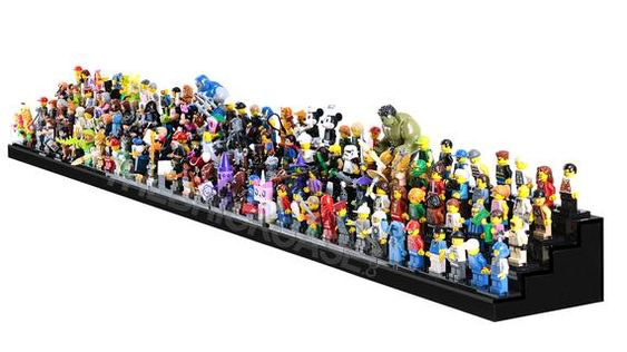 Multi-Level Lego Minifigure Display Shelf