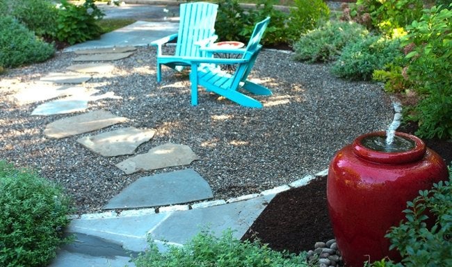 Pea Gravel Paver Patio