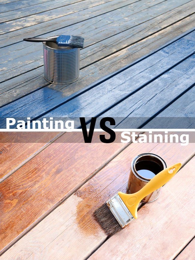 Stains Vs. Paints