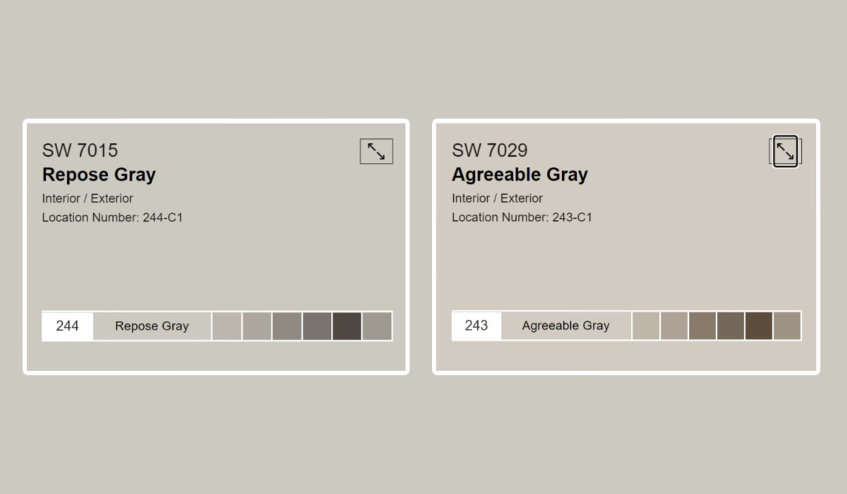 What is Confusing Between Agreeable Gray vs Repose Gray