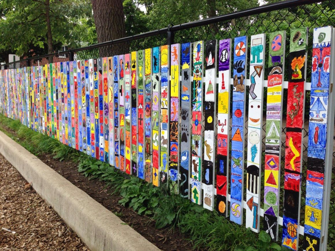 A Decorated Dog Fence