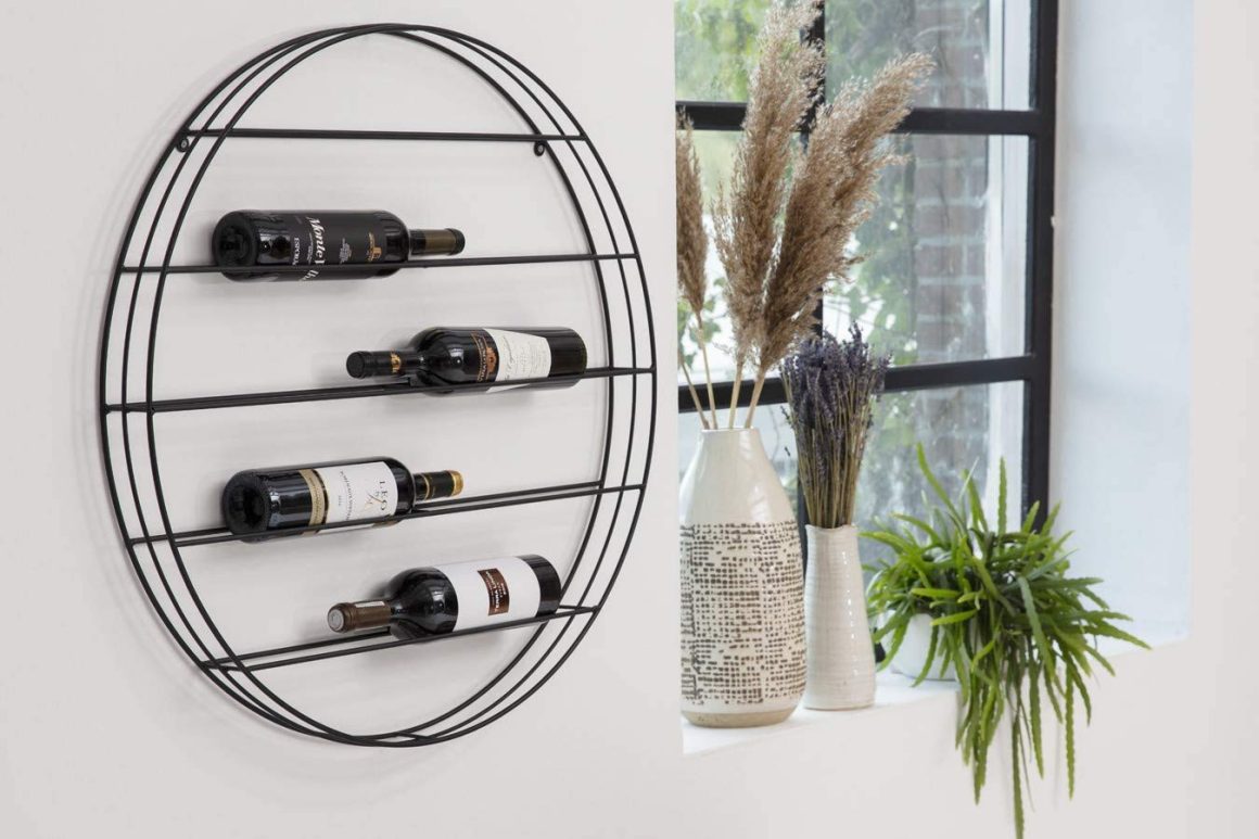 Bar Shelf in a Circular Shape