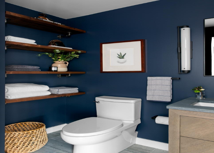 Blue Powder Room