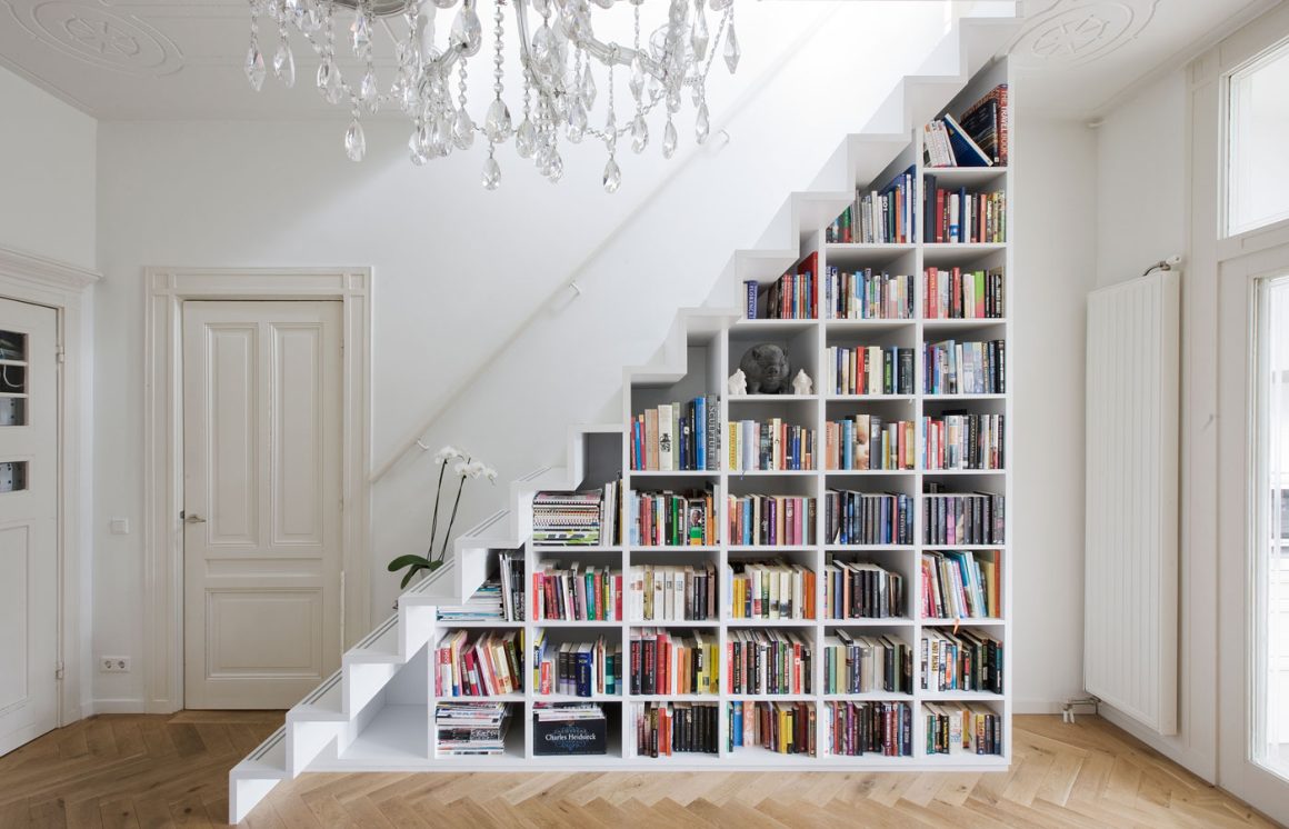 Bookshelf Under the Stairs