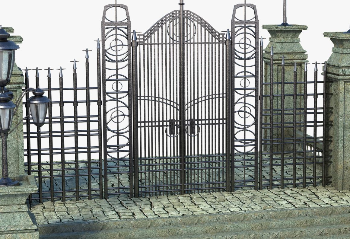 Classic Arched Iron Gate