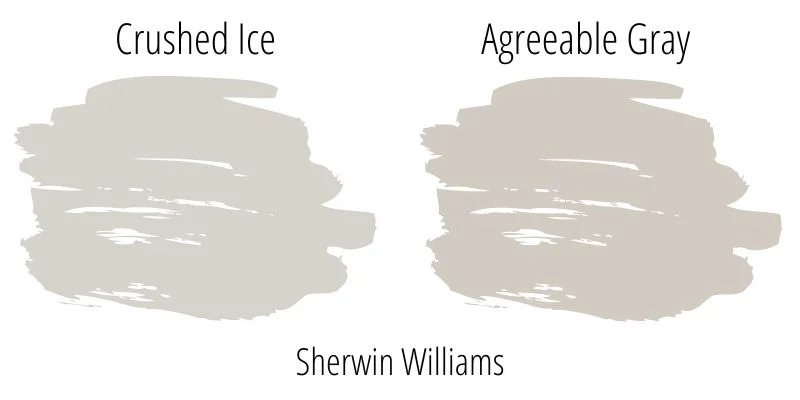 Crushed Ice vs. Agreeable Gray