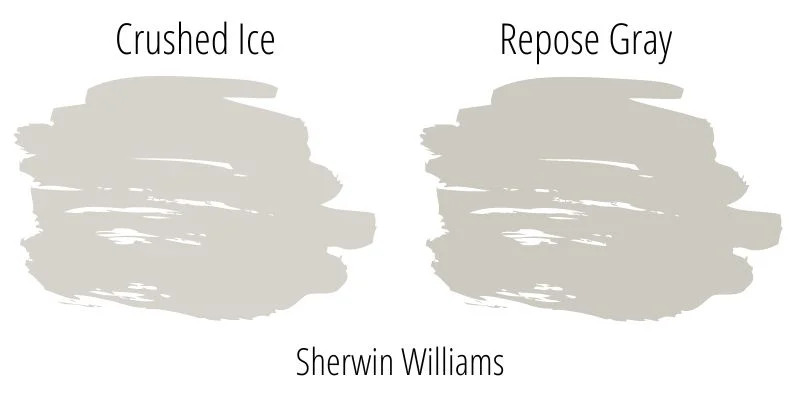 Crushed Ice vs. Repose Gray