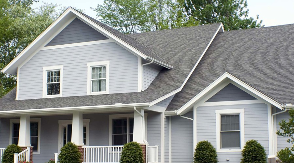 Exterior Paint Color Scheme with Grey Hues