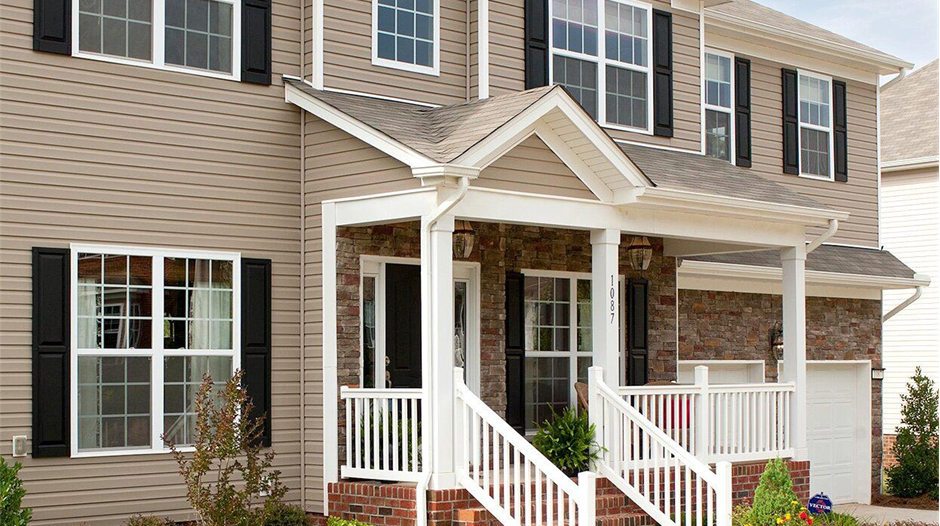 Exterior Paint Color Scheme with Neutral and Black