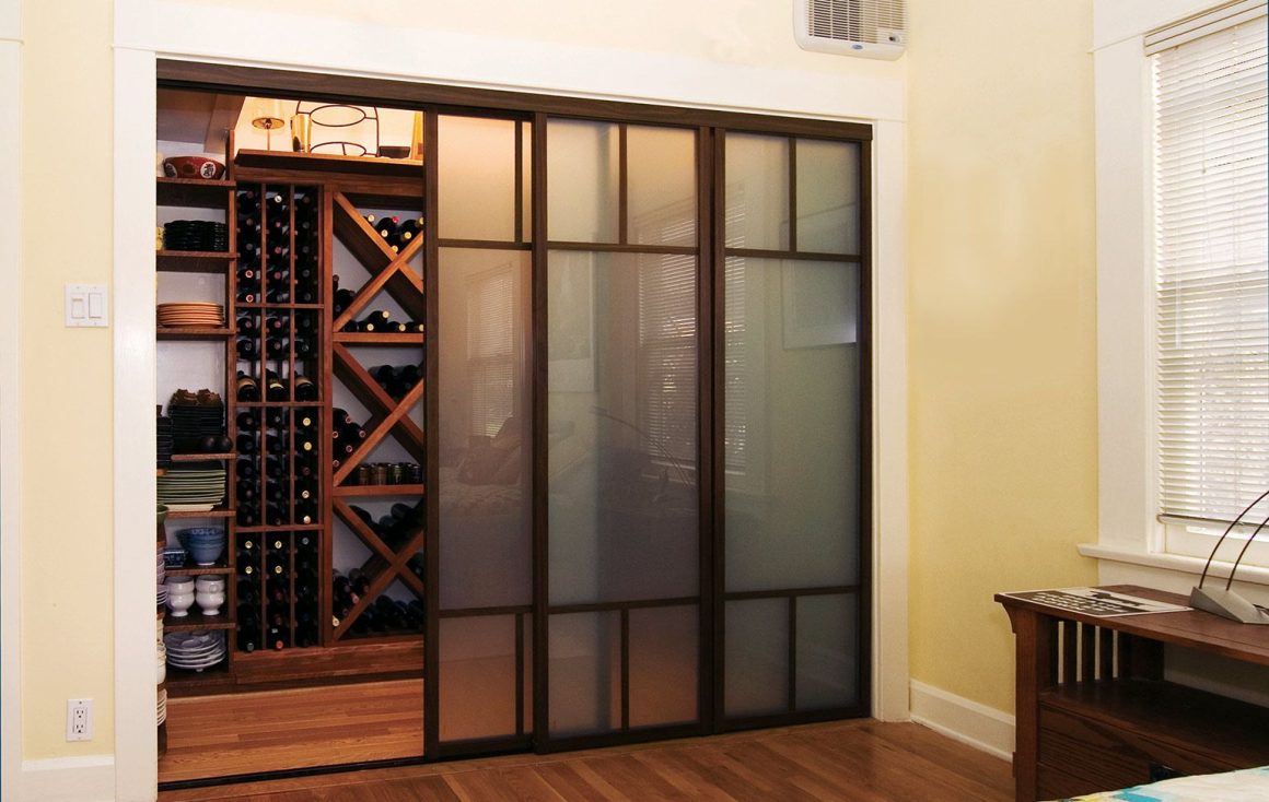 Frosted Glass Closet Door