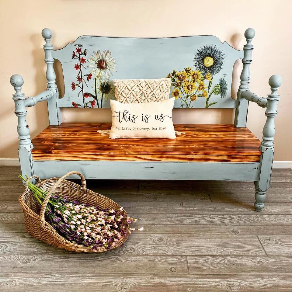 Chunky Wooden Rustic Bench