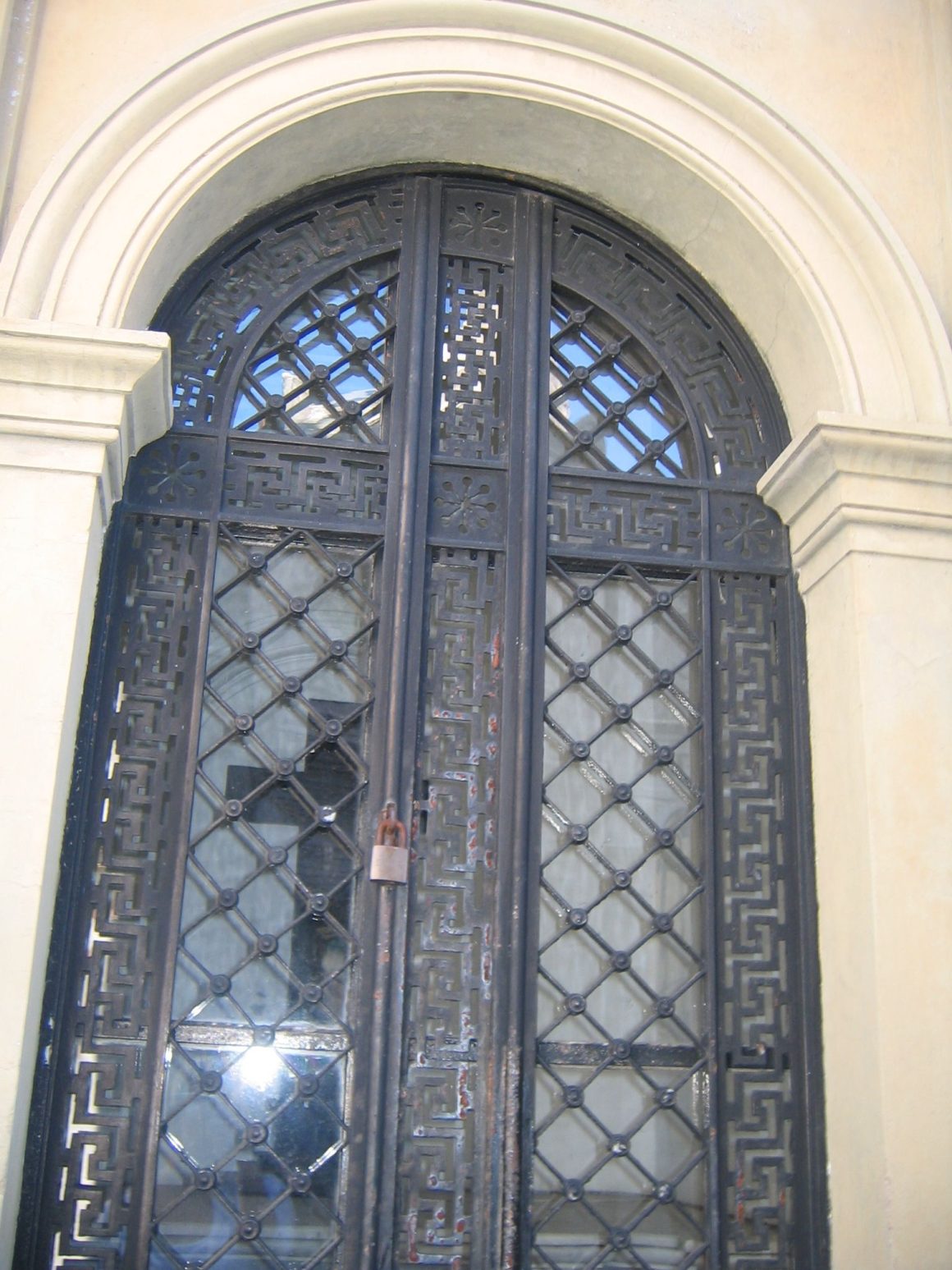 Greek Key Iron Gate Design
