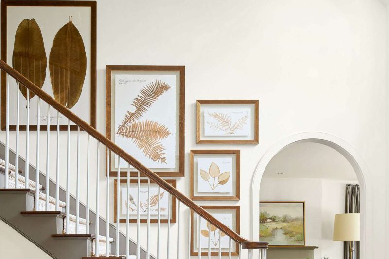 How to hang a stairway gallery wall