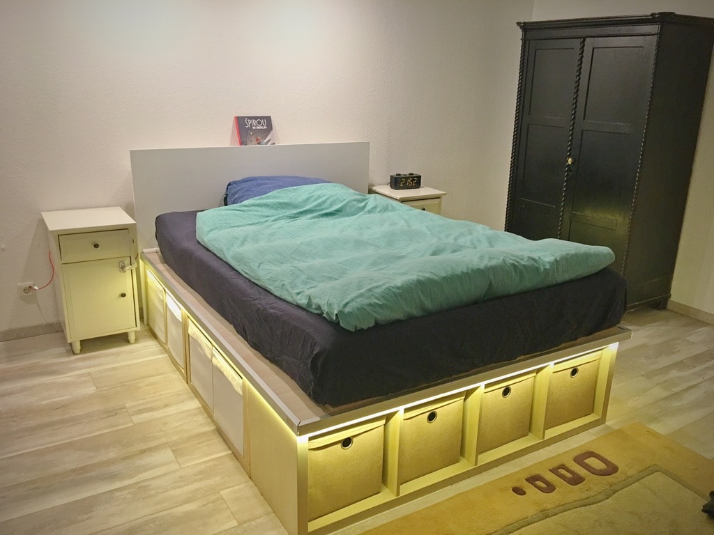 Ikea Kallax Hack for Bed Storage Unit