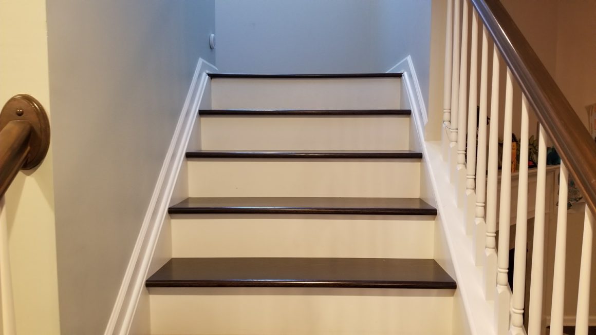 Install Wood Treads & Risers