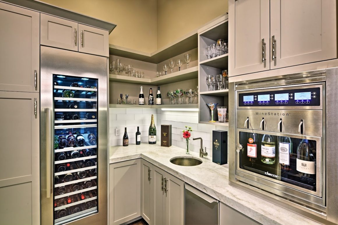 L-Shaped Home Bar