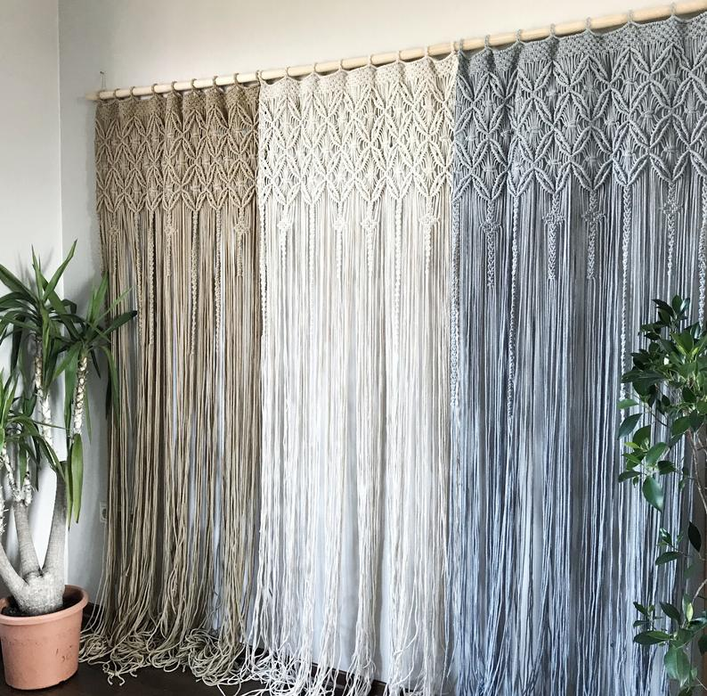 Macrame Curtains to Make Vintage