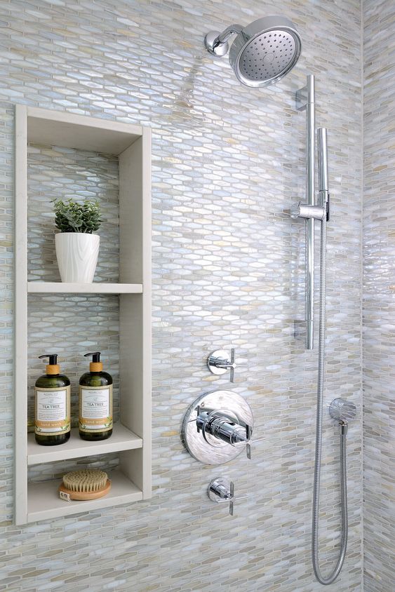 Mosaic Tile Shower Niche