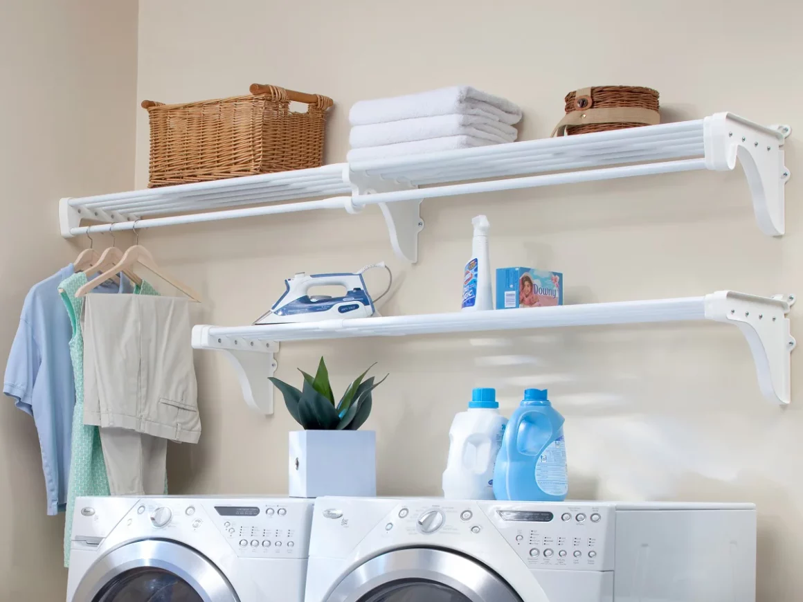 Plain Plastic Shelving Over Washer and Dryer .jpg