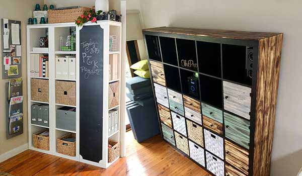 Rustic and Elegant Cubic Shelves