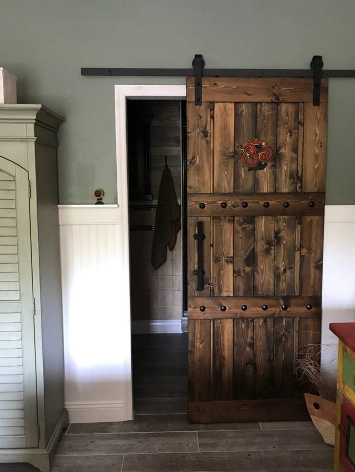 Sliding Barn Wood Closet Door