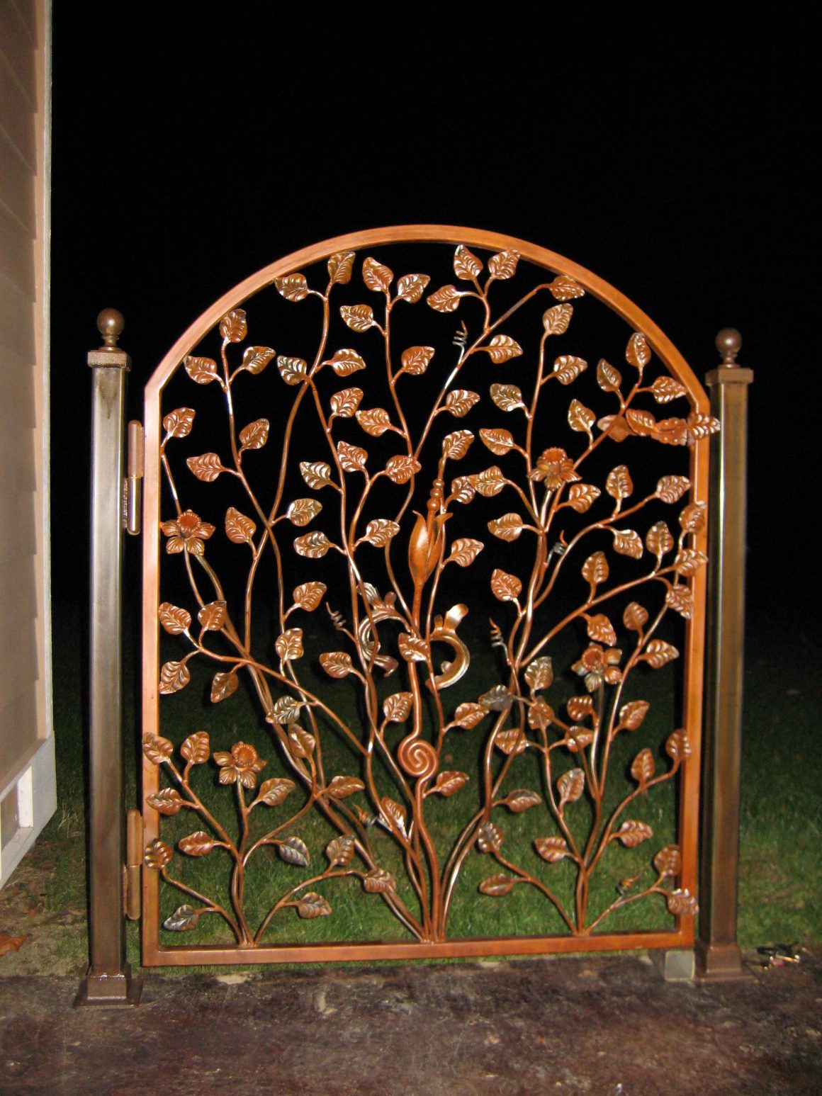 Vine and Leaf Design Iron Gate