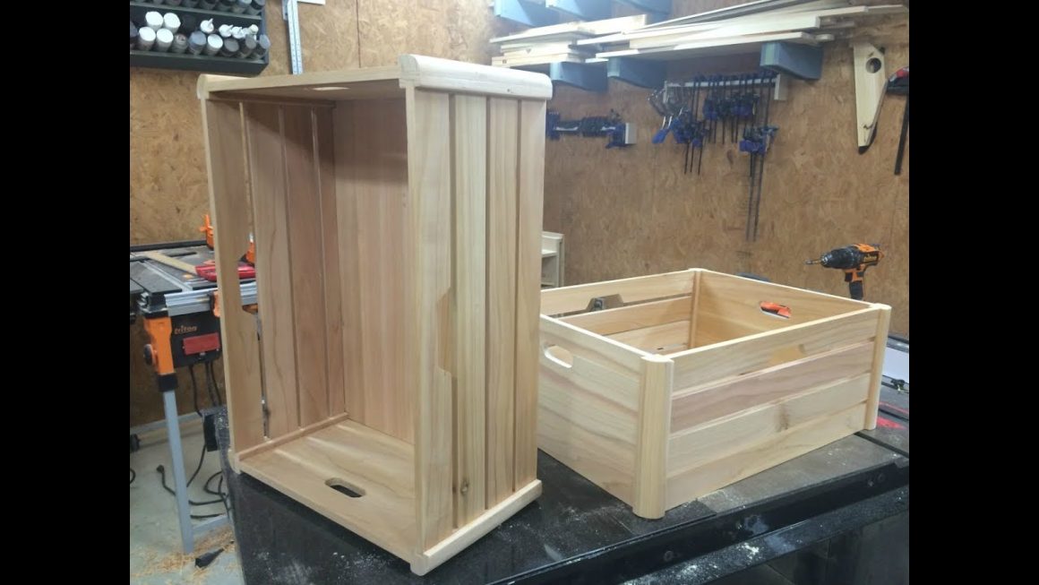 Wooden Laundry Crate