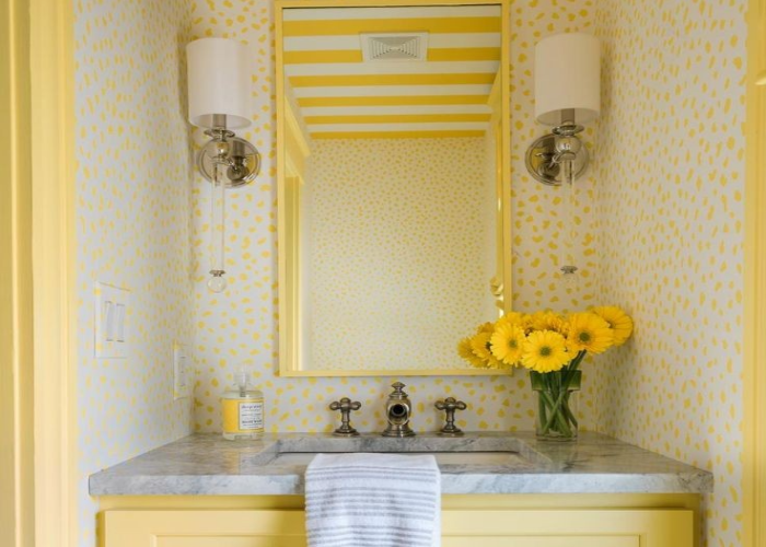 Yellow Powder Room